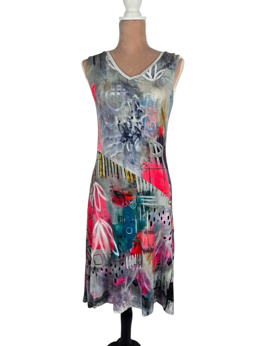 Simply Art by Dolcezza Receive The Best Things In Life Midi Dress Multicolor S